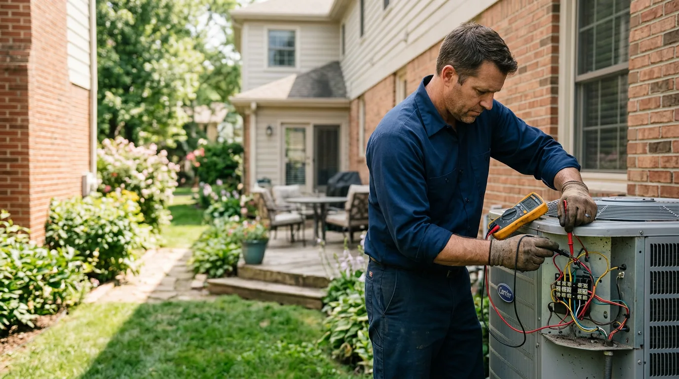 HVAC technician working near New Summerfield, TX